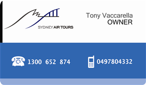 Business Card Design by bale. for Sydney Air Tours | Design: #4352460