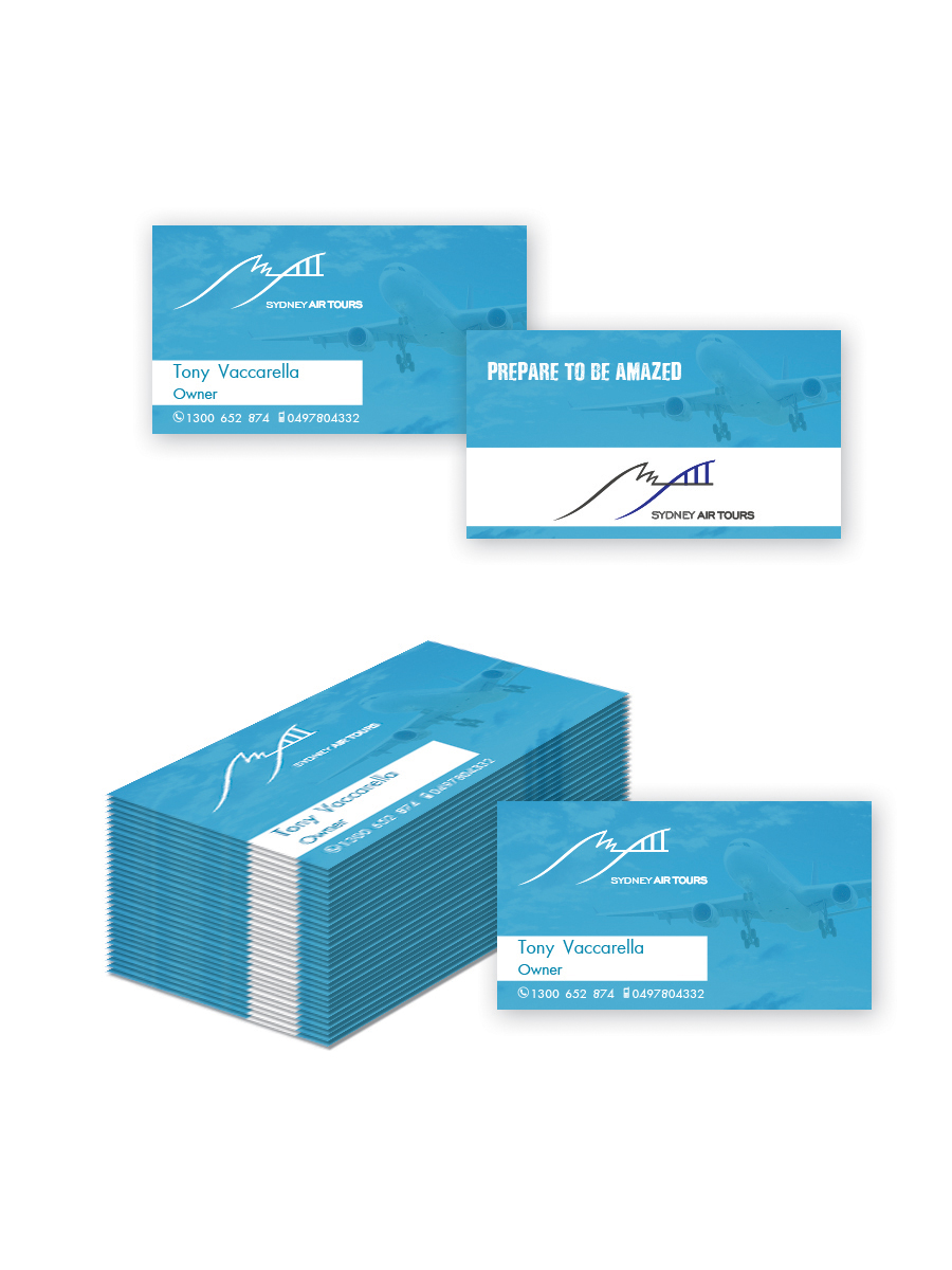 Business Card Design by Nino Qasoshvili for Sydney Air Tours | Design #4352466