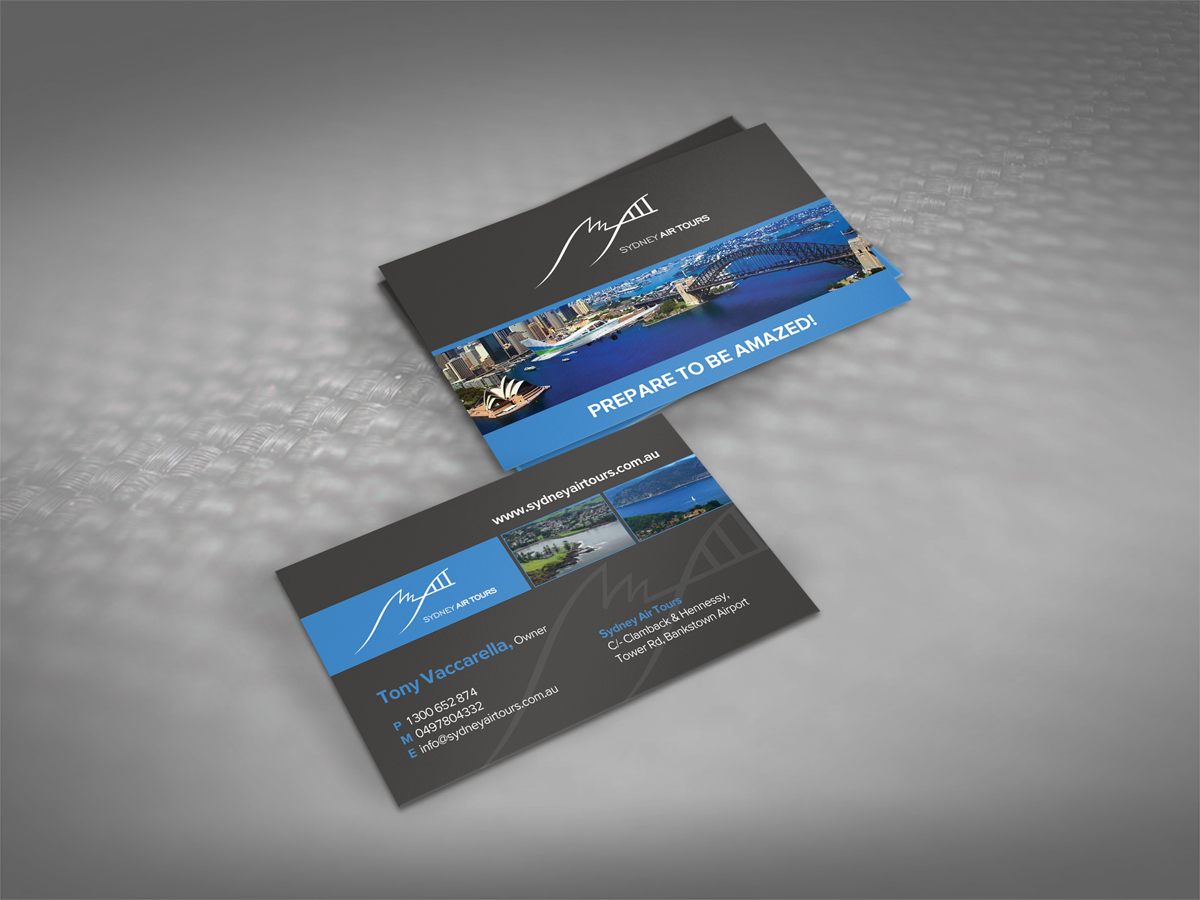 Business Card Design by diRtY.EMM for Sydney Air Tours | Design #4351691