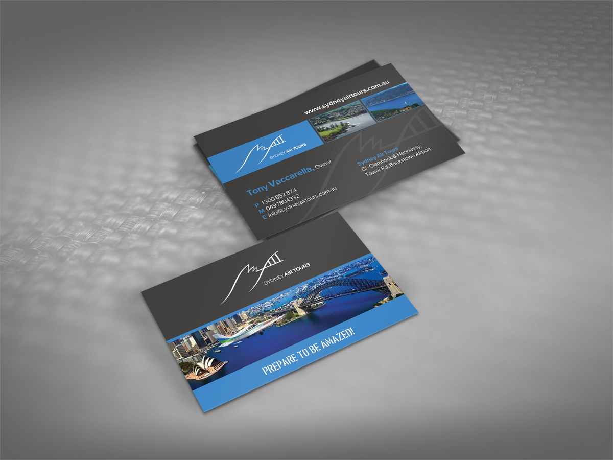 Business Card Design by diRtY.EMM for Sydney Air Tours | Design #4356905