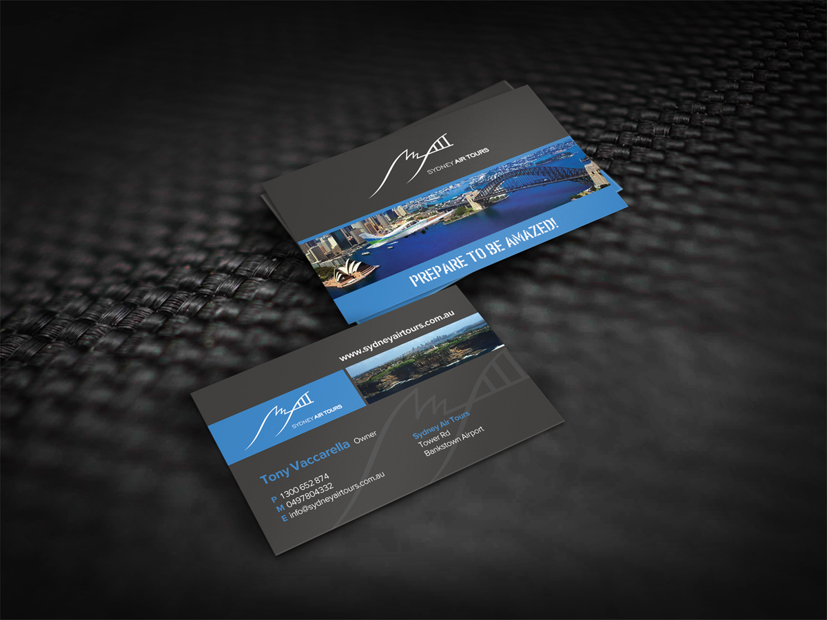 Design de Carte de Visite par diRtY.EMM pour Sydney Air Tours | Design #4389501
