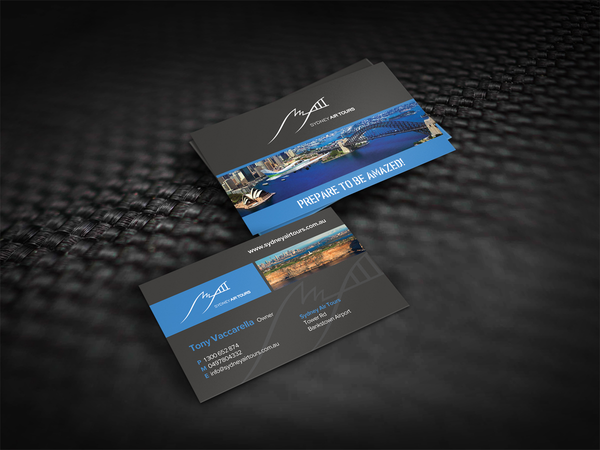 Business Card Design by diRtY.EMM for Sydney Air Tours | Design #4402138