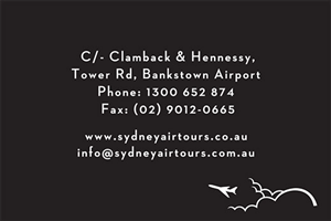 Business Card Design by cashton107 for Sydney Air Tours | Design: #4339287