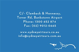 Business Card Design by cashton107 for Sydney Air Tours | Design: #4344228