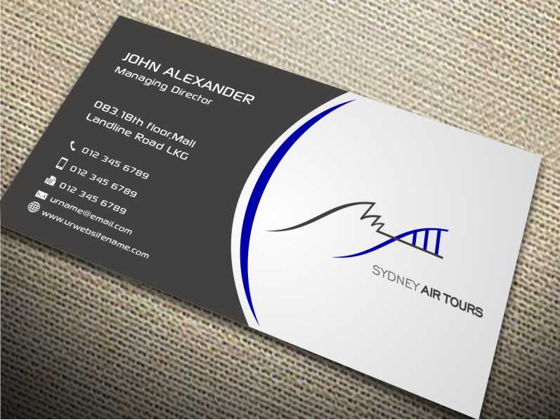 Business Card Design by szabist for Sydney Air Tours | Design #4345118