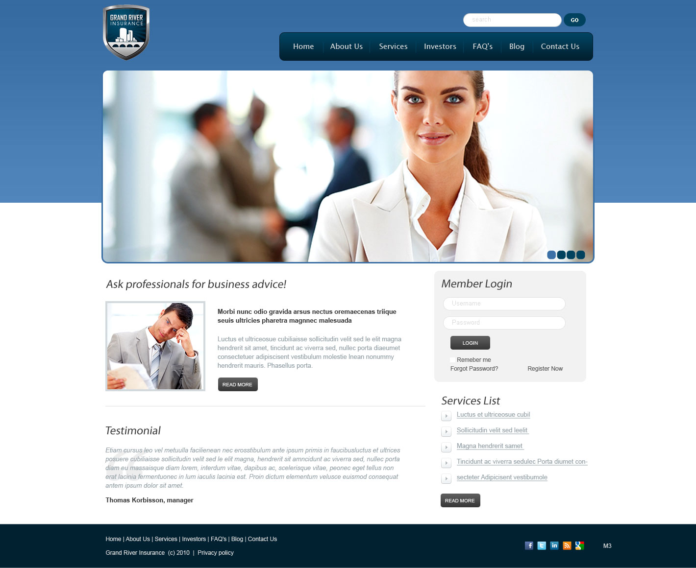 Web Design by pb for this project | Design #1241127