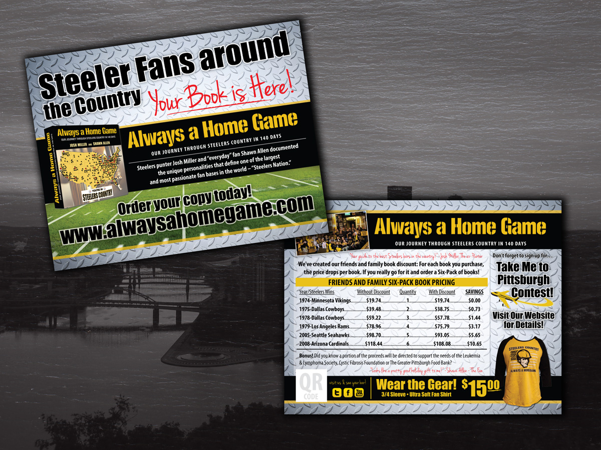 Diseño de Postal por Whalen para Always a Home Game, LLC | Diseño #4352390
