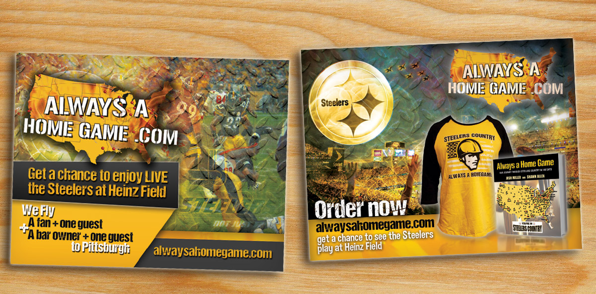 Postcard Design by alessandroevge for Always a Home Game, LLC | Design #4340138