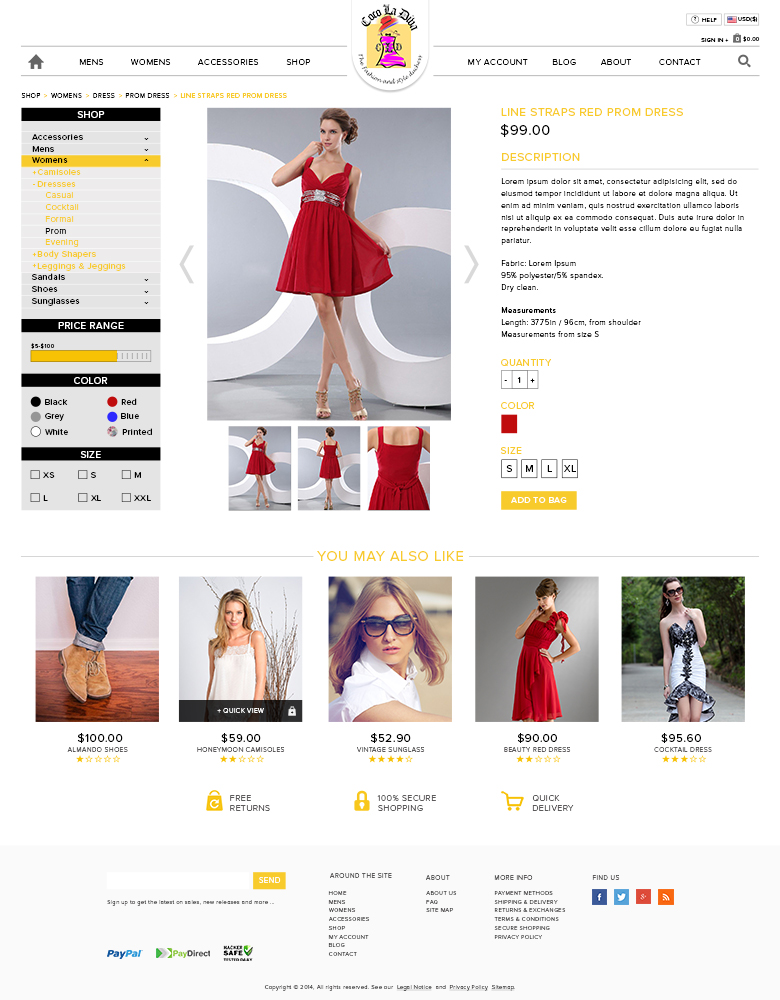 Web Design by Jan Mutakin for COCO LA DIVA | Design #4427973