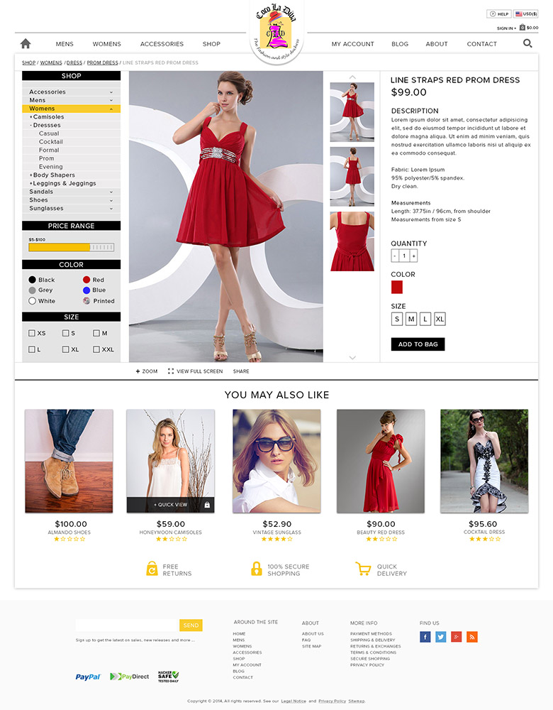 Web Design par Jan Mutakin pour COCO LA DIVA | Design #4453239