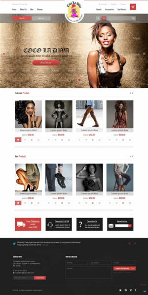 Web Design by pb for COCO LA DIVA | Design: #4388473