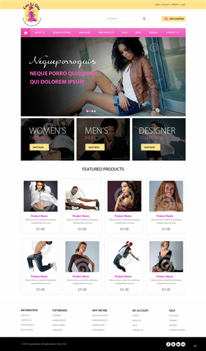 Web Design by pb for COCO LA DIVA | Design: #4388474