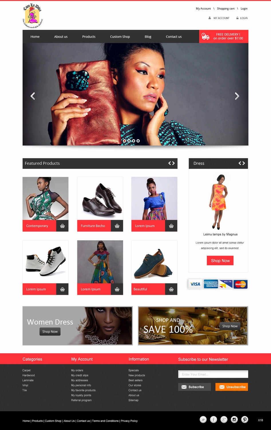 Web Design by pb for COCO LA DIVA | Design #4388485