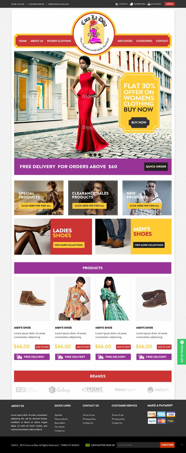 Web Design by pb for COCO LA DIVA | Design: #4439231