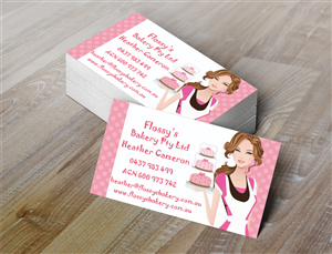 Visitenkarten-Design von Ather für FLOSSY''S BAKERY PTY LTD | Design: #4355413