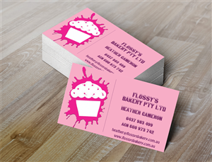 Visitenkarten-Design von Ather für FLOSSY''S BAKERY PTY LTD | Design: #4355426