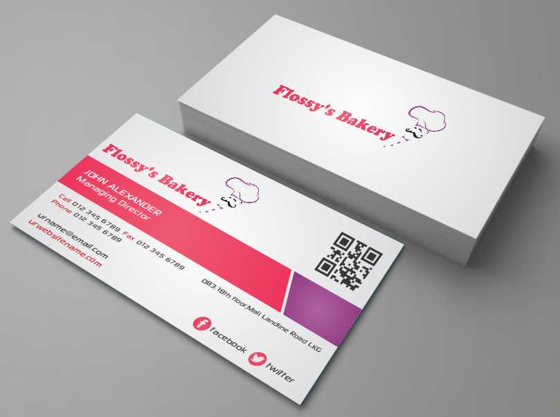 Business Card Design by AwsomeD for FLOSSY''S BAKERY PTY LTD | Design #4344572