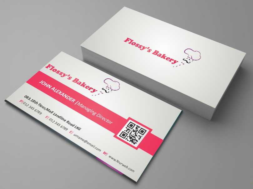 Business Card Design by AwsomeD for FLOSSY''S BAKERY PTY LTD | Design #4344581