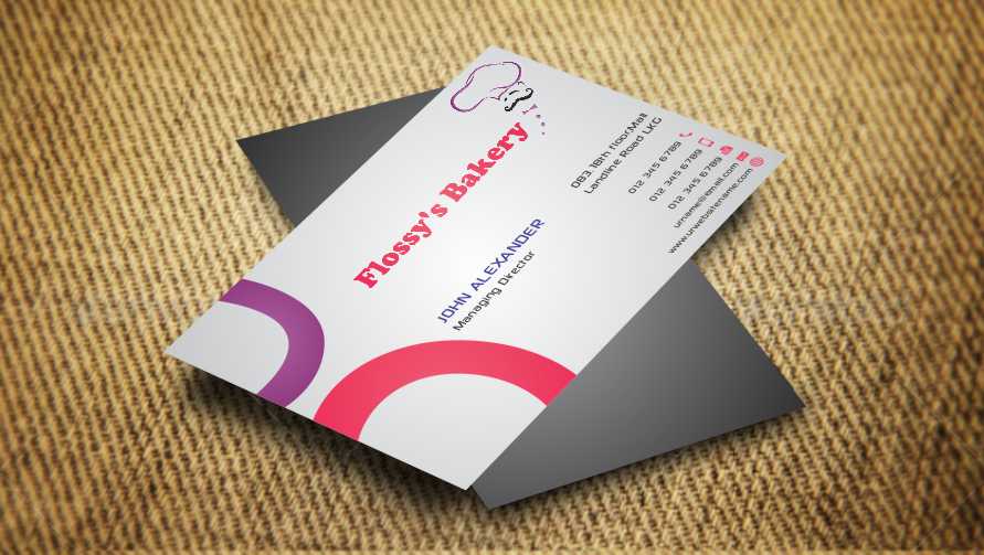 Business Card Design by AwsomeD for FLOSSY''S BAKERY PTY LTD | Design #4344587