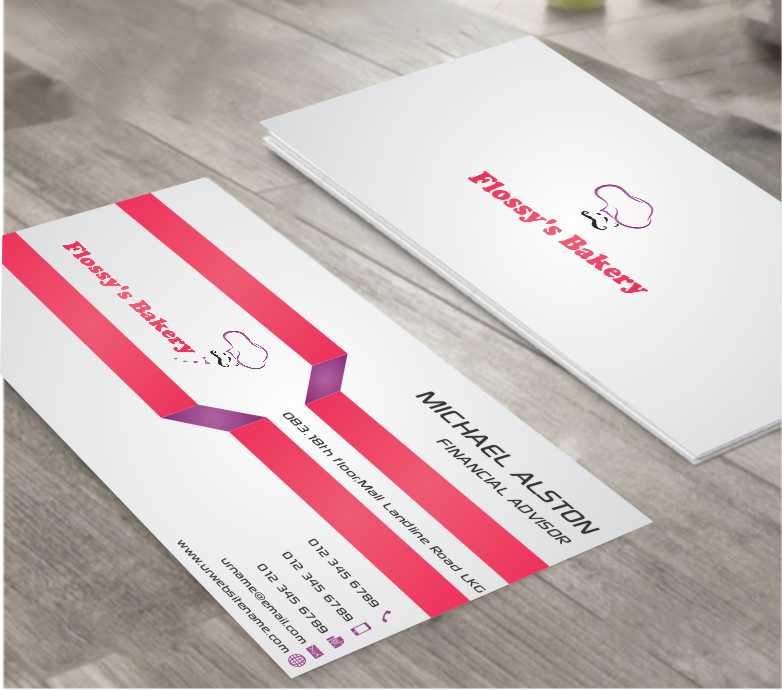 Visitenkarten-Design von AwsomeD für FLOSSY''S BAKERY PTY LTD | Design #4344590