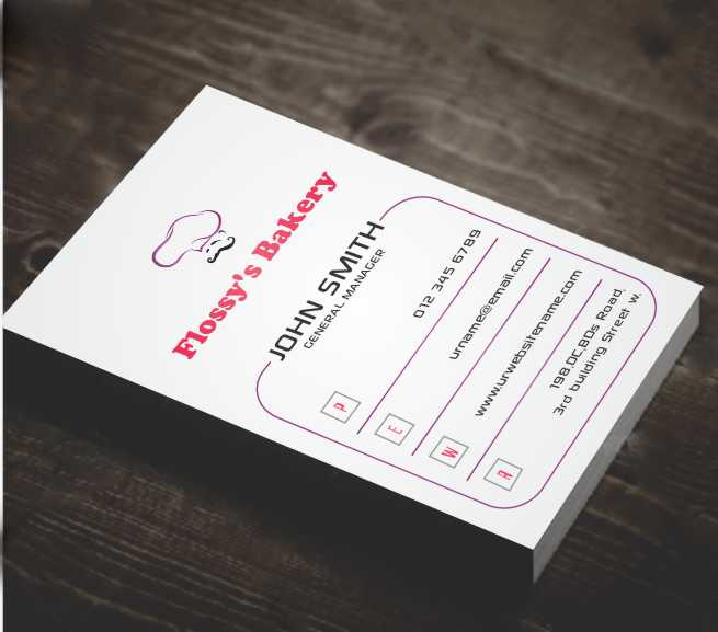 Visitenkarten-Design von AwsomeD für FLOSSY''S BAKERY PTY LTD | Design #4344604