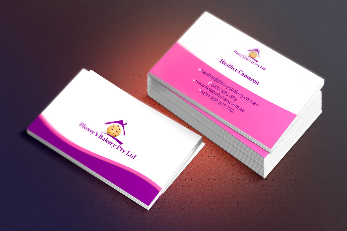 Business Card Design by RootReeper for FLOSSY''S BAKERY PTY LTD | Design: #4361227