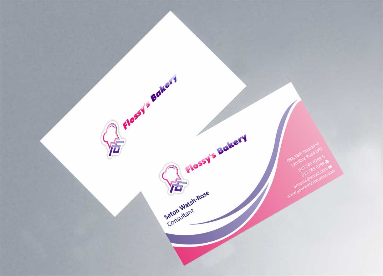Business Card Design by szabist for FLOSSY''S BAKERY PTY LTD | Design #4345298