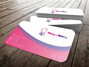 Business Card Design by szabist for FLOSSY''S BAKERY PTY LTD | Design: #4345304