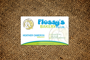 Visitenkarten-Design von oeing 31 für FLOSSY''S BAKERY PTY LTD | Design: #4343863