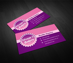 Business Card Design by Owaisias for FLOSSY''S BAKERY PTY LTD | Design #4344072
