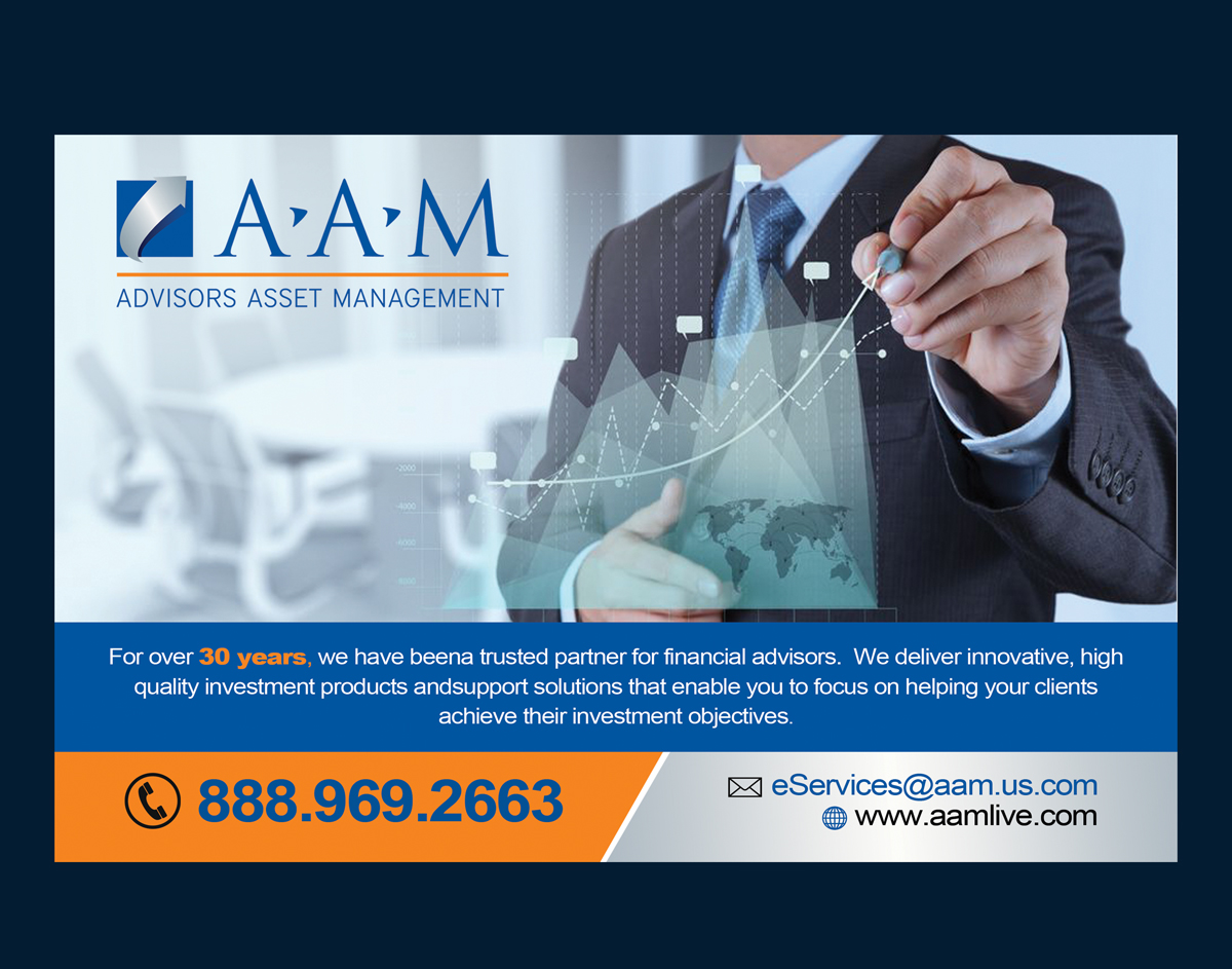 Diseño de Postal por NatPearlDesigns para Advisors Asset Management, Inc. | Diseño #4486215