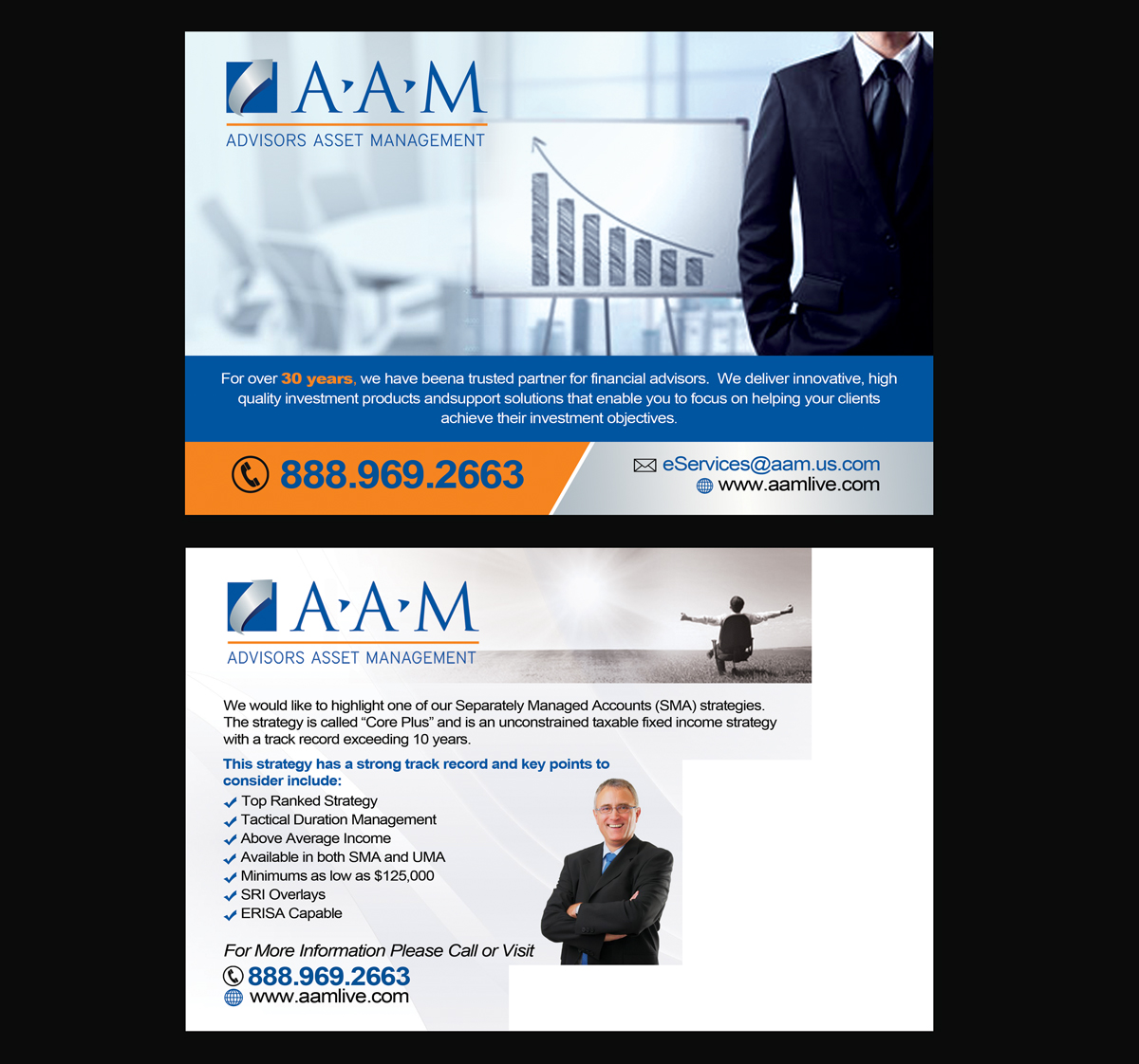 Postkarten-Design von NatPearlDesigns für Advisors Asset Management, Inc. | Design #4488574