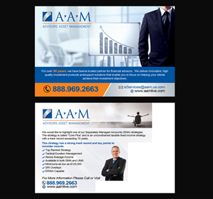 Diseño de Postal por NatPearlDesigns para Advisors Asset Management, Inc. | Diseño #4488574