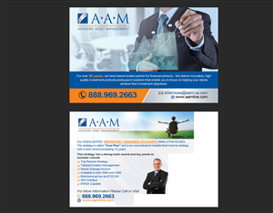 Diseño de Postal por NatPearlDesigns para Advisors Asset Management, Inc. | Diseño: #4489616