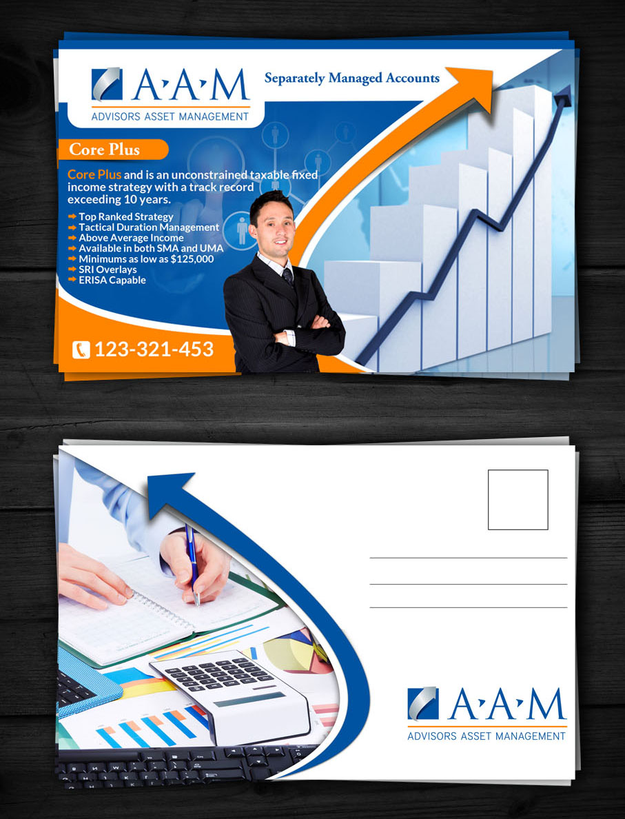 Postcard Design by ESolz Technologies for Advisors Asset Management, Inc. | Design #4432169