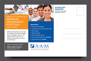 Diseño de Postal por rkailas para Advisors Asset Management, Inc. | Diseño: #4638239