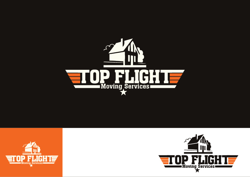 Logo Design by KISS for Top Flight Moving Services | Design #4345299