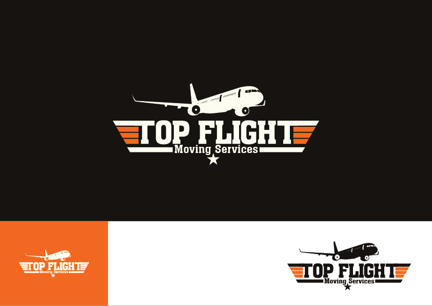 Logo Design by KISS for Top Flight Moving Services | Design #4345305