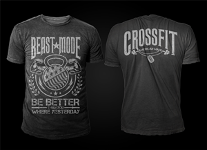 Patriotic T-Shirt Designs for the Crossfit Market | T-shirt Design by D'Mono