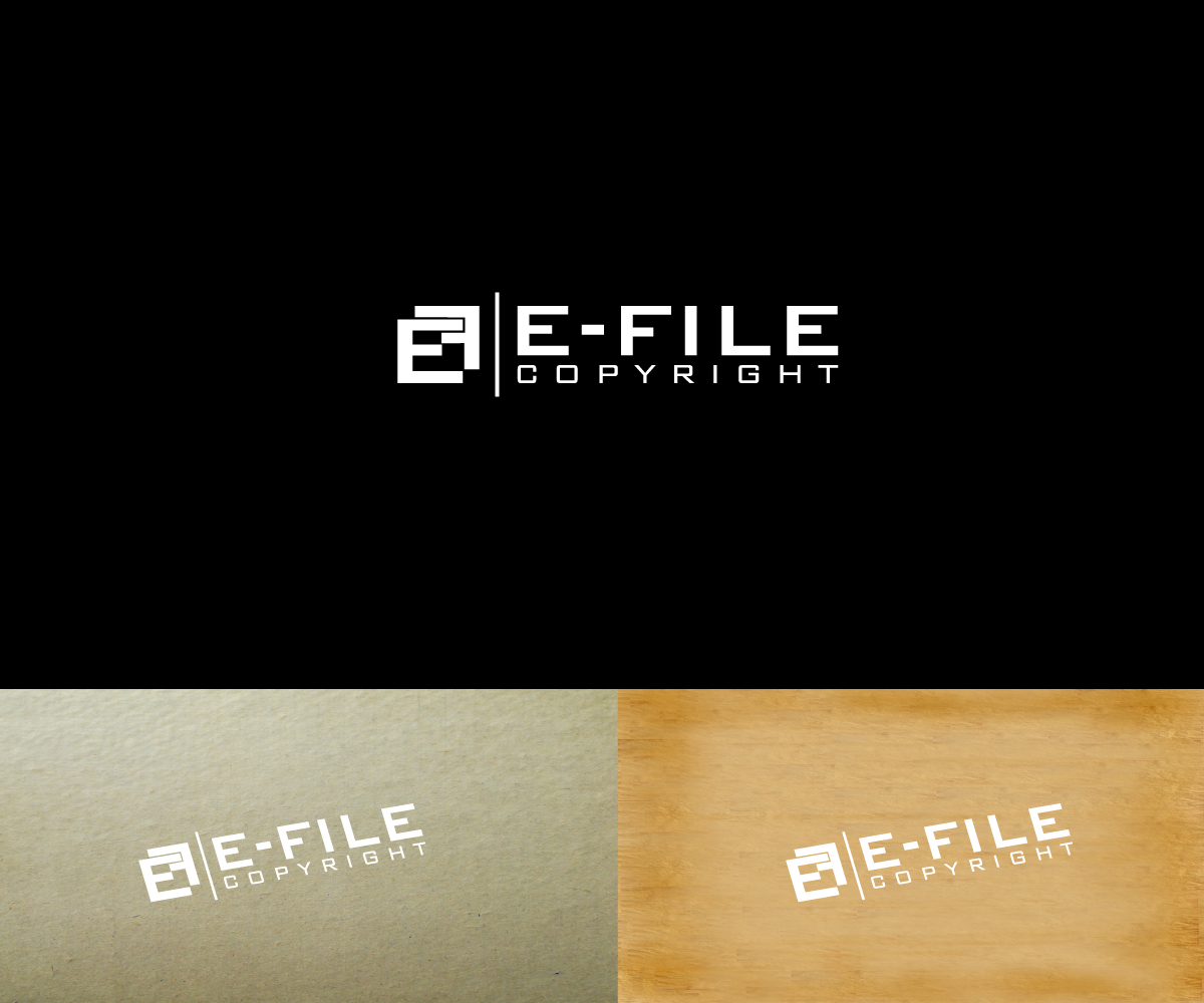 Logo Design by aglaronde23 for Bedrock Online Enterprises, LLC DBA e-File Copyright | Design #4346210