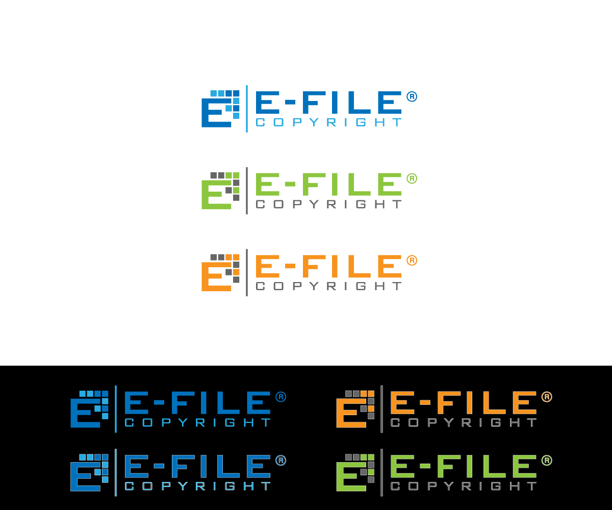 Logo Design by aglaronde23 for Bedrock Online Enterprises, LLC DBA e-File Copyright | Design #4414731