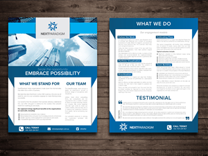 Brochure Design by MoofishDesign for Next Paradigm | Design: #4389077