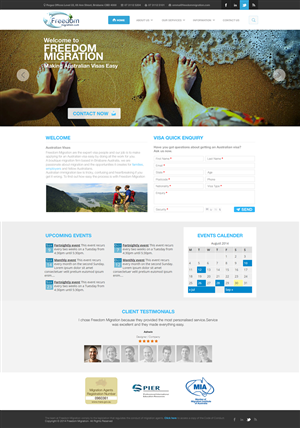 Web Design par A.D.S pour Freedom Migration | Design #4410901