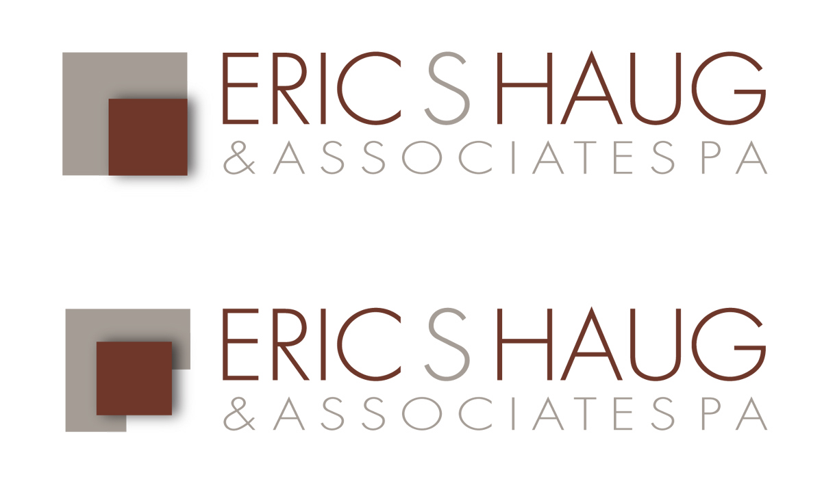 Logo Design by Halfull Media for Eric S. Haug Law & Consulting, P.A. | Design #187904