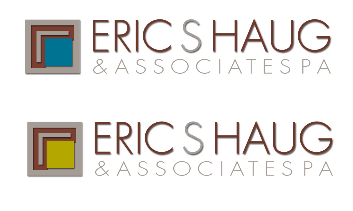 Logo Design by Halfull Media for Eric S. Haug Law & Consulting, P.A. | Design #188366