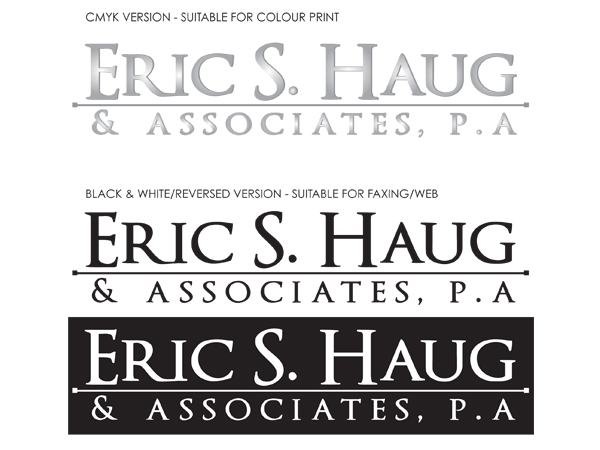 Diseño de Logo por Design by Belinda Gillies para Eric S. Haug Law & Consulting, P.A. | Diseño #183767