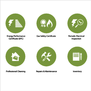 London property management company needs its own unique website icons