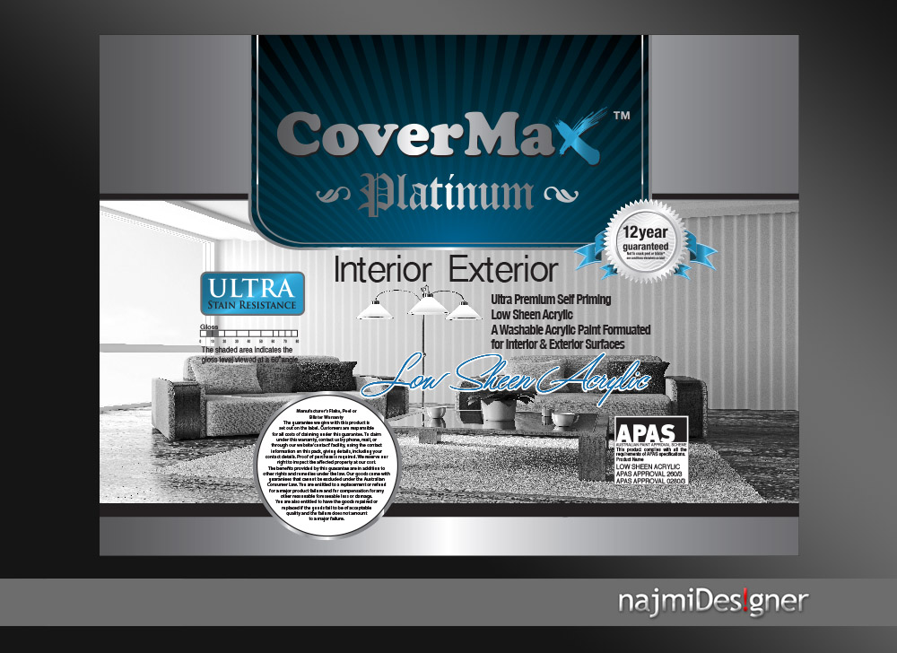 Label Design by  Najmi for Paint World Pty Ltd | Design #4431951