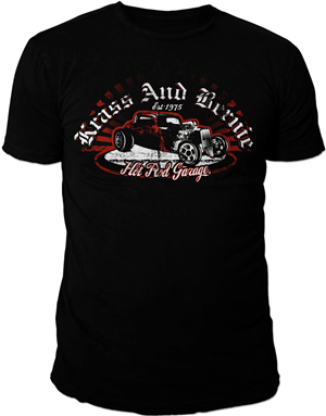 Hot Rod garage T-shirt design | T-shirt Design by BABLEO