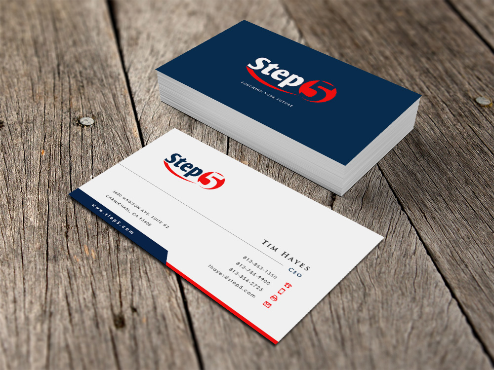 Business Card Design by Eggo May P for Step5 | Design #4368489